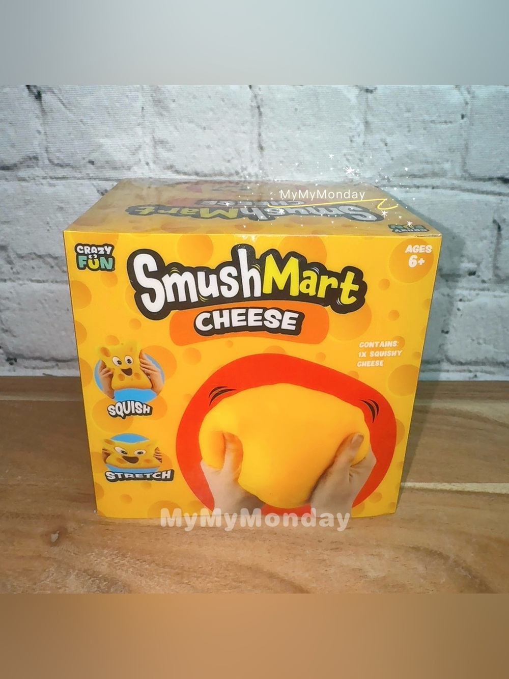 Smushmart Giant Squeezy Cheese Squishy Toy - Picture 4 of 4